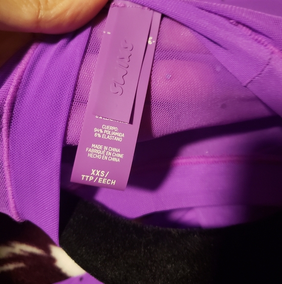 SKIMS NWOT Purple Rhinestone Swim Coverup Dress - SIZE XXS-S - Picture 5 of 5